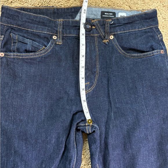 Volcom Men's 29 Deep Blue Straight Jeans - Picture 6 of 10